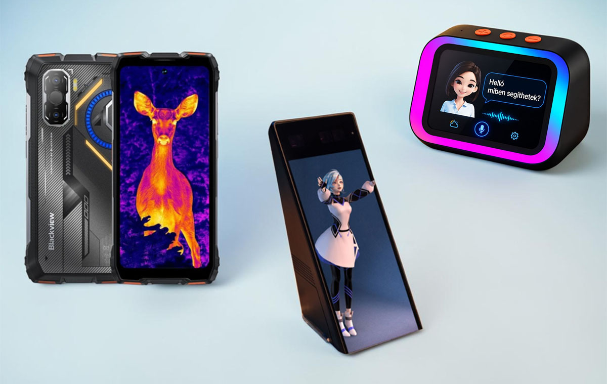 olcsó hőkamerás RGB strapateló, AI asszisztens, SONY hologram, autók, air fryer