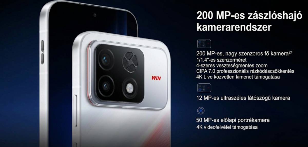 HONOR WIN kamerák