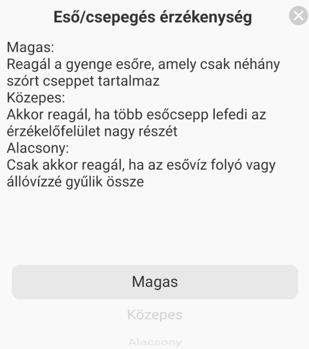 Meross MS420H érzékenység