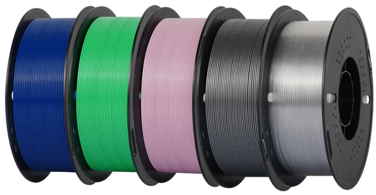 PETG filament öt színben
