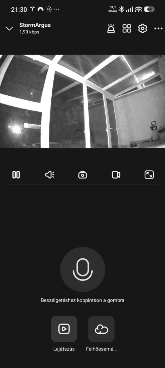 Reolink Argus MagiCam élőkép
