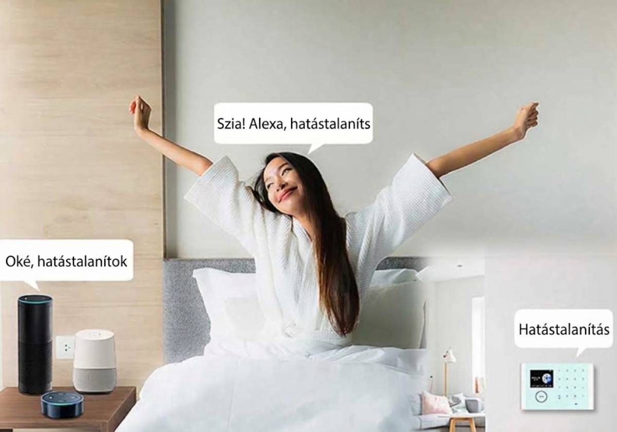Riasztó készlet panel hangvezérlés