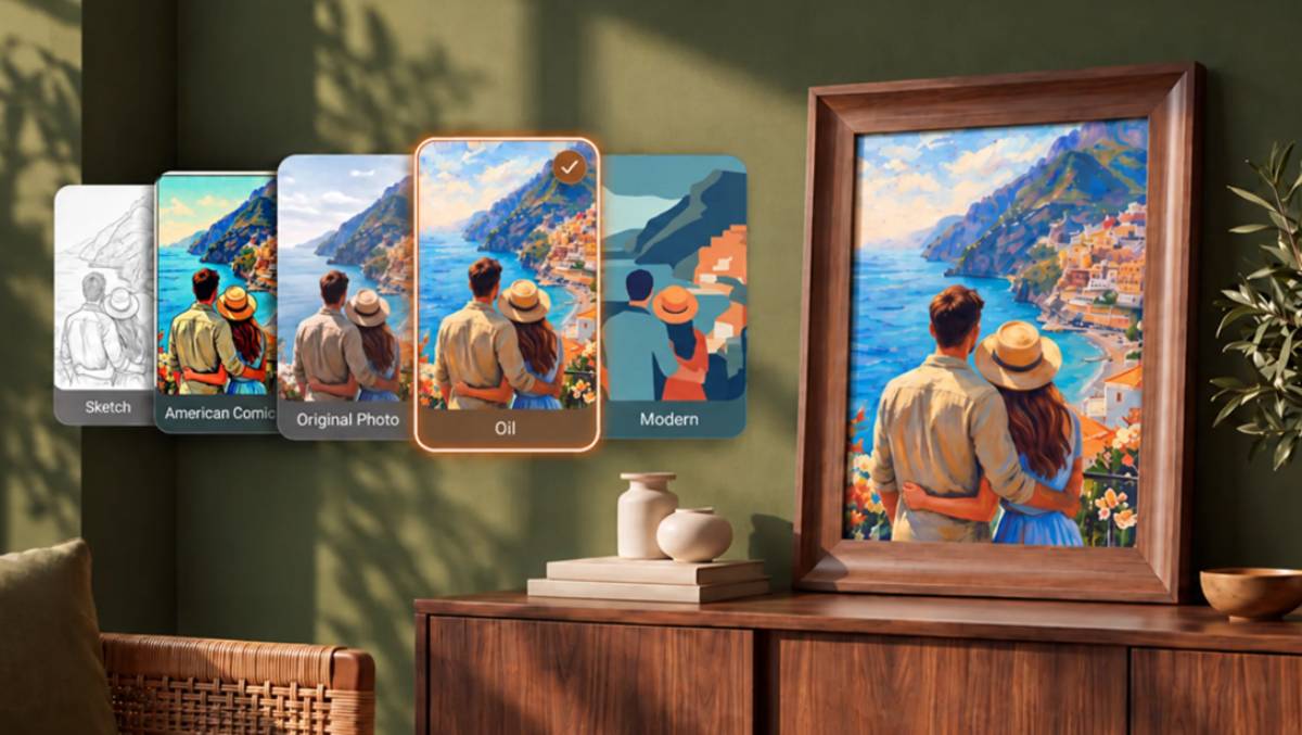 SwitchBot AI Art Frame 2 AI kép generálás