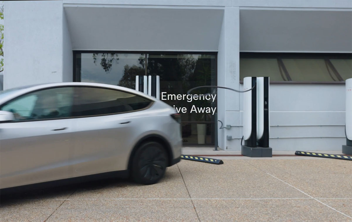 Tesla Emergency Drive Away
